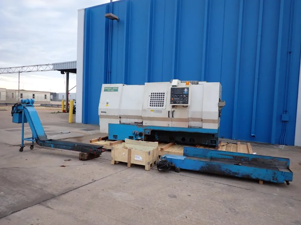 Amera-seiki 20.8" Swing Over Bed, 47.2" Centers, 20-2000rpm Cnc Turret Lathe - Tc-5xl
