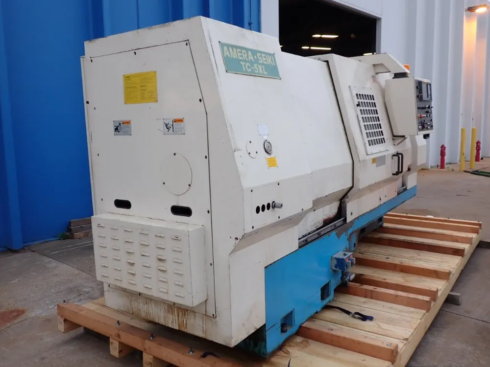 Amera-seiki 20.8" Swing Over Bed, 47.2" Centers, 20-2000rpm Cnc Turret Lathe - Tc-5xl