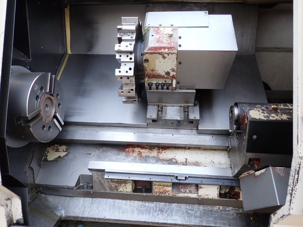 Amera-seiki 20.8" Swing Over Bed, 47.2" Centers, 20-2000rpm Cnc Turret Lathe - Tc-5xl