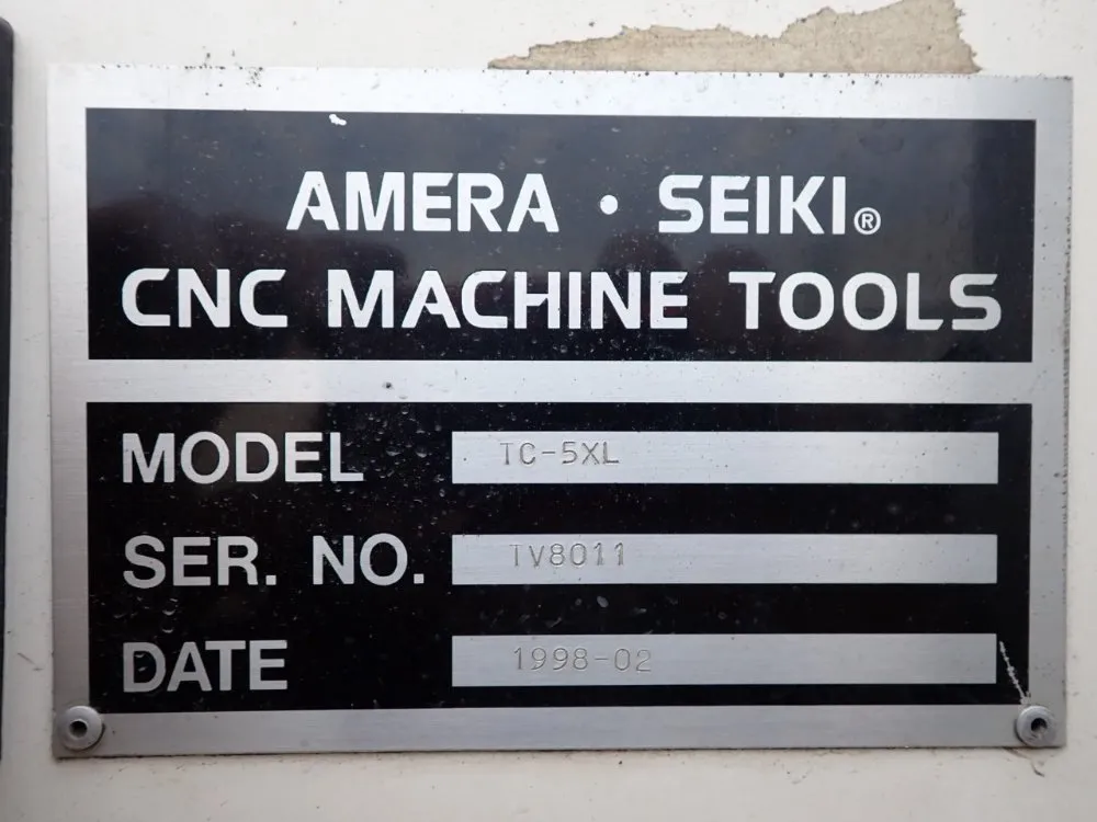 Amera-seiki 20.8" Swing Over Bed, 47.2" Centers, 20-2000rpm Cnc Turret Lathe - Tc-5xl