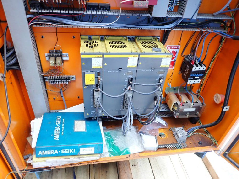 Amera-seiki 20.8" Swing Over Bed, 47.2" Centers, 20-2000rpm Cnc Turret Lathe - Tc-5xl