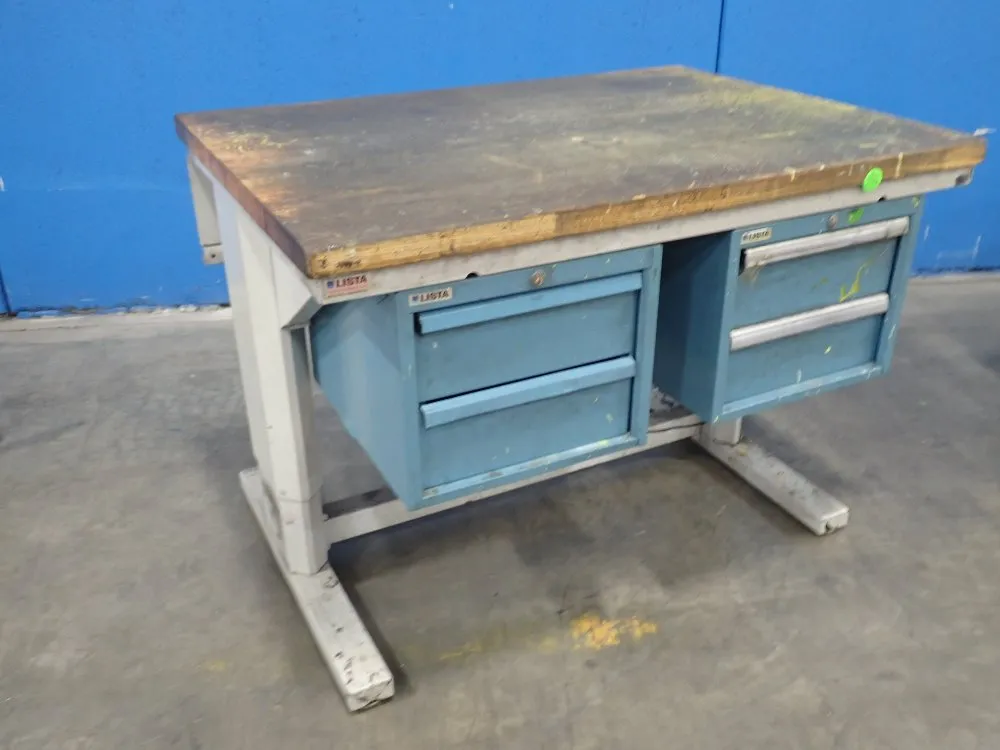 Lista 48"x36" Wood Top Work Bench W/drawers