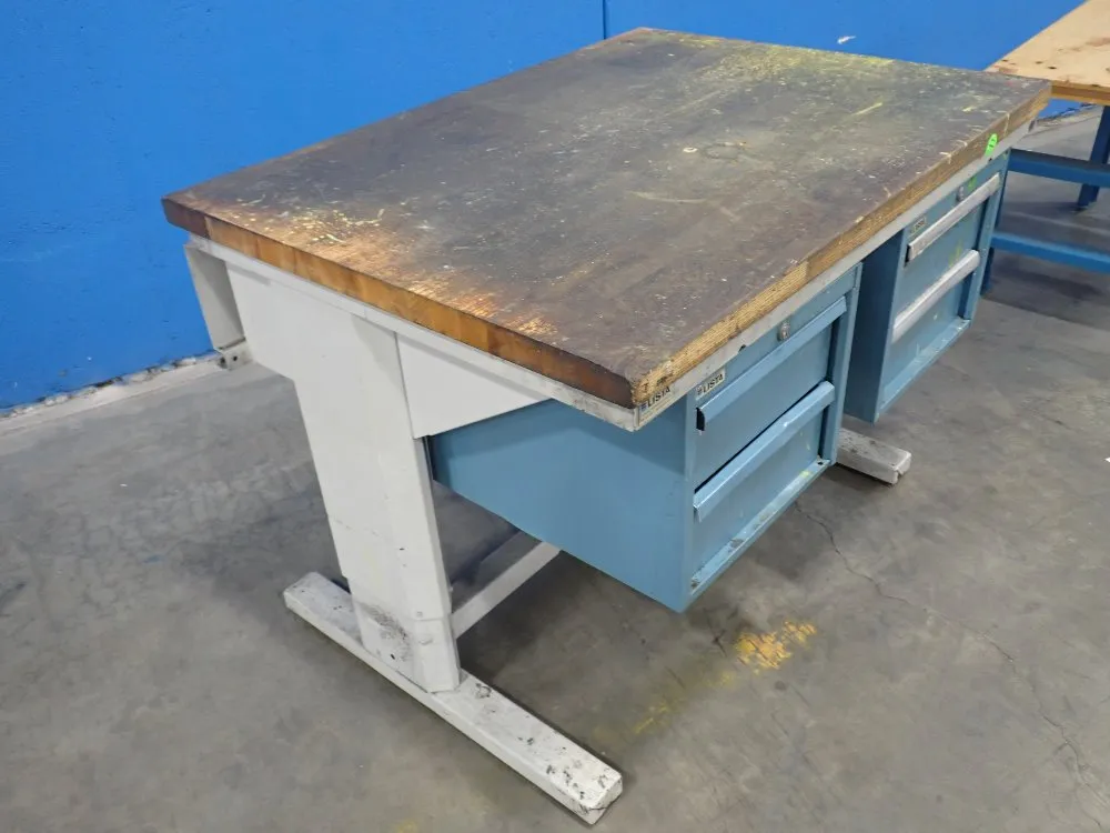 Lista 48"x36" Wood Top Work Bench W/drawers