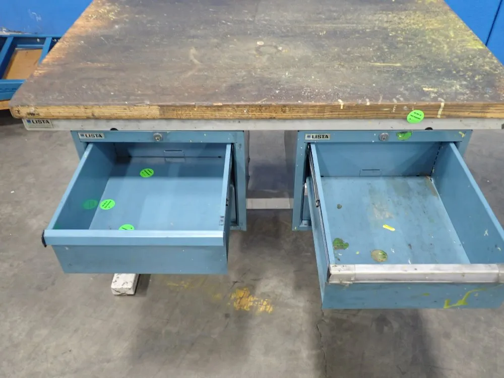 Lista 48"x36" Wood Top Work Bench W/drawers