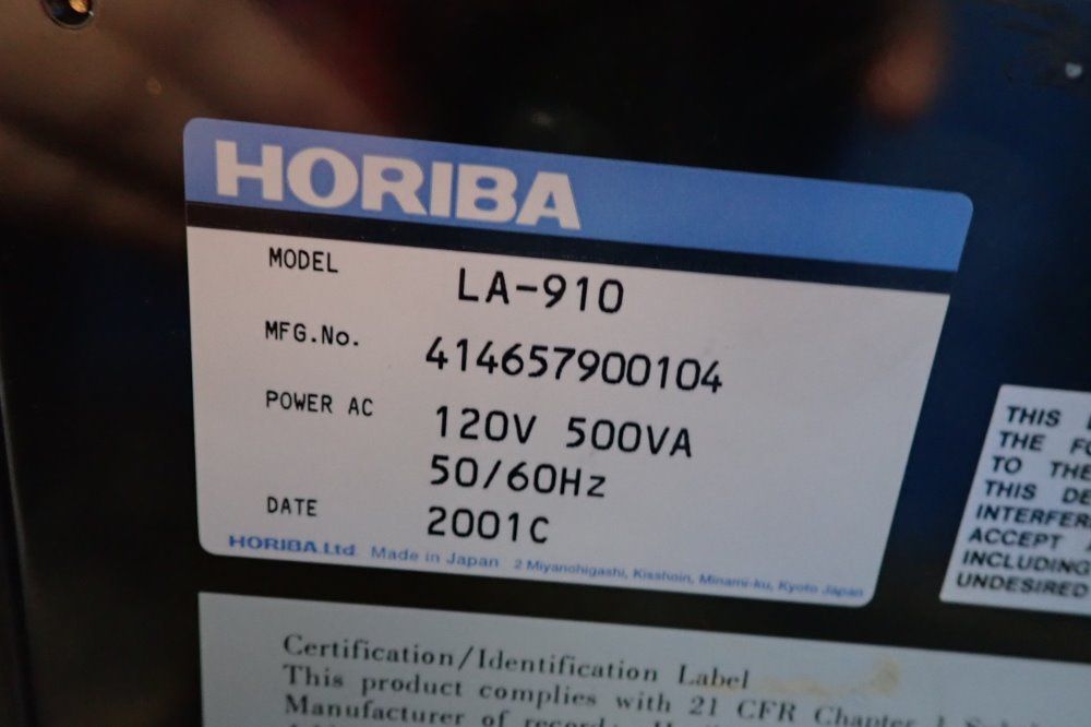 Horiba Distribution Analyzer