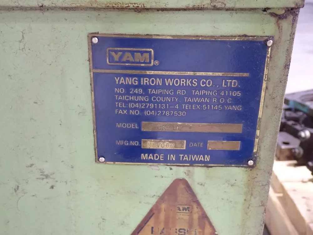 Yang Iron Works Co. 6 Jaw/16" Chuck Yam Cnc Lathe - Ck-1a