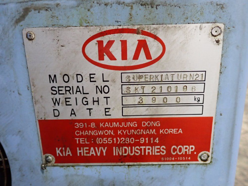 Kia Cnc Lathe - Super Kiaturn 21