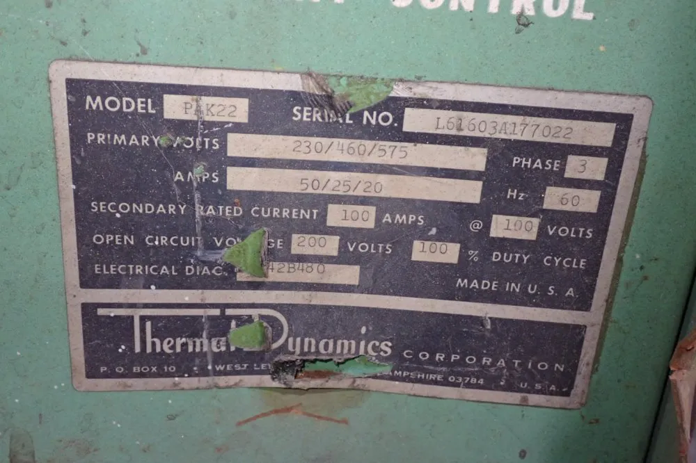 Thermal Dynamics Plasma Cutter - Pak 22