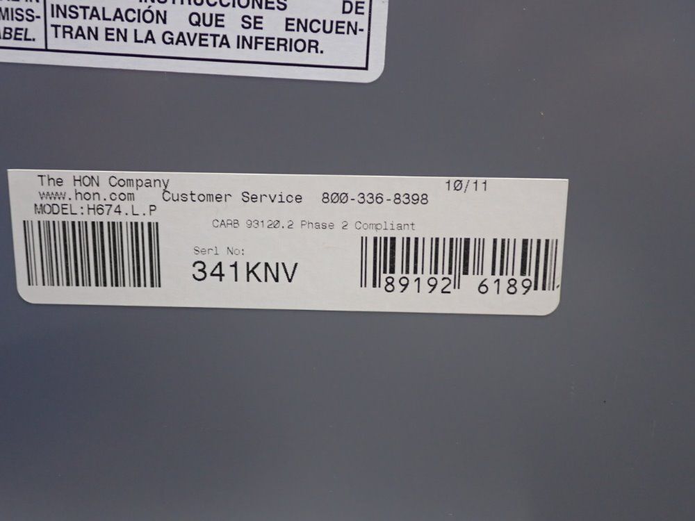 The Hon Company Filing Cabinet Shelving Unit - H674.l.p