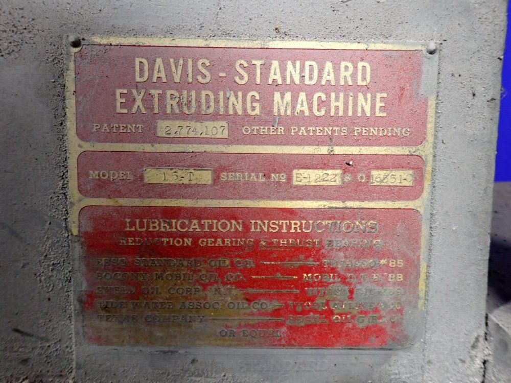 Davis Standard 1" X 49" Extruder - 15-t