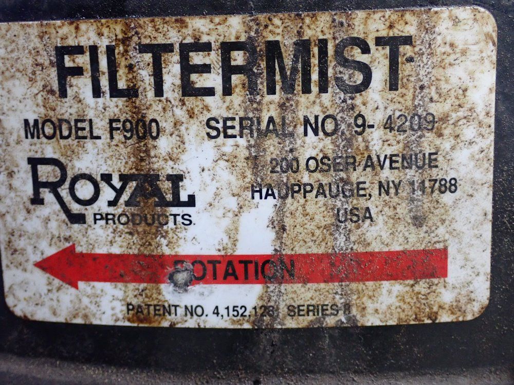 Royal Products Filtermist Mist Collector - F900