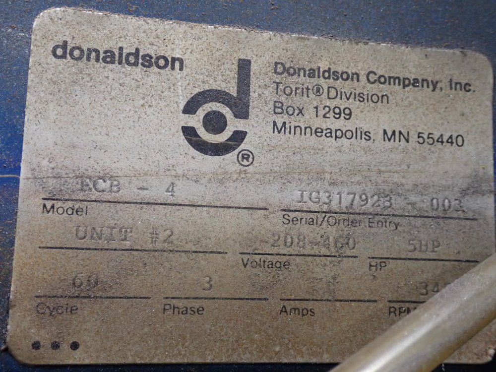 Donaldson Torit 5 Hp Dust Collector - Ecb-4