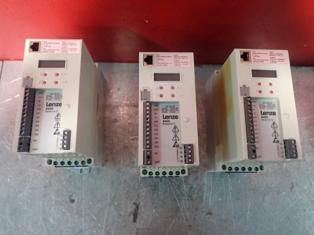 Lenze 3pcs Lenze 8400, Baseline D Inverter Drive - 8400