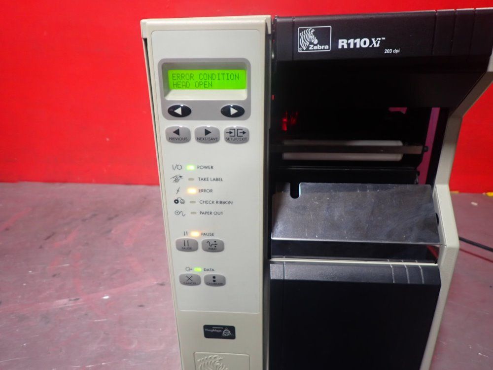 Zebra 110xiiii Printer Power On No Other Test Run - 110xiiii