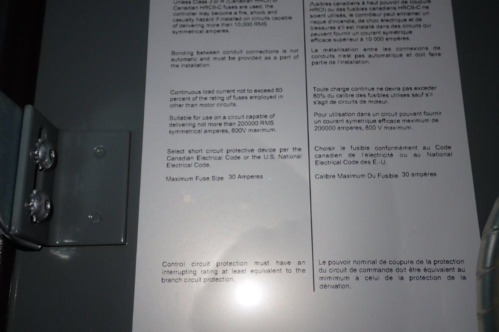 Allen Bradley 30a/600v Fusible Disconnect - 1494g-bf3j6-412-414