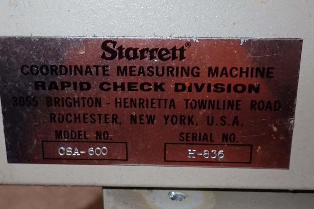 Starrett Coordinate Measuring Machine - Rcs28-28-18
