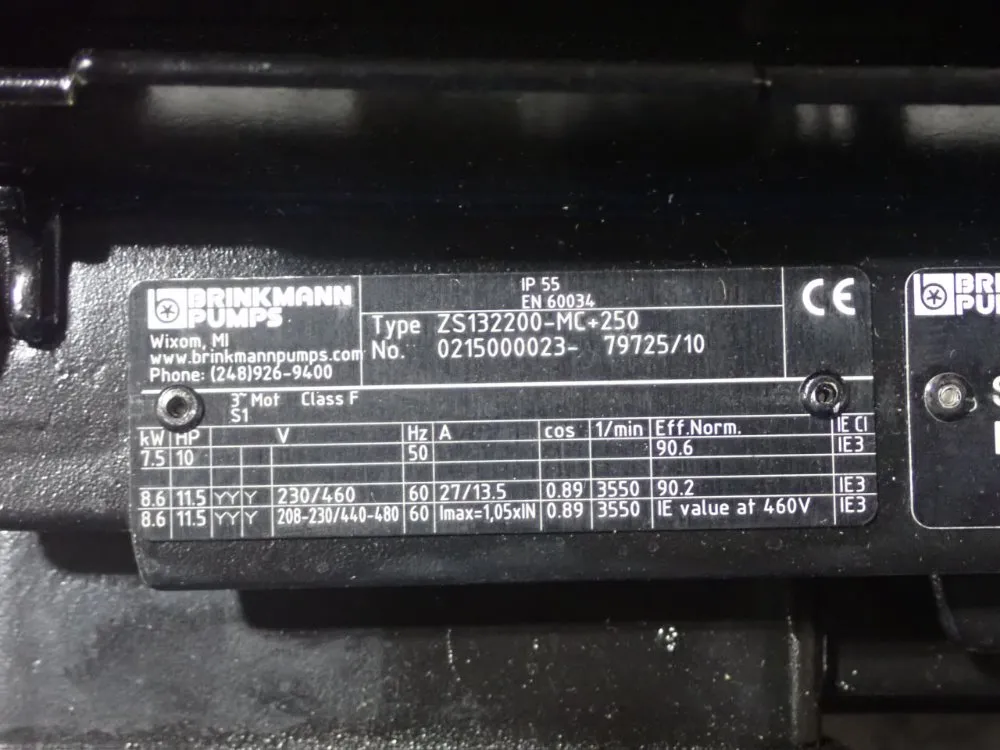 Brinkman Pumps 10 Hp Pump - Zs132200-mc