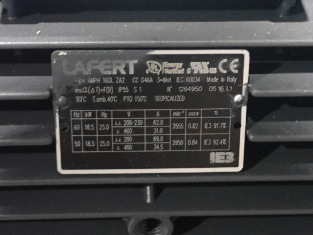 Lafert 25 Hp Vacuum Pump - Amph 160l Za2