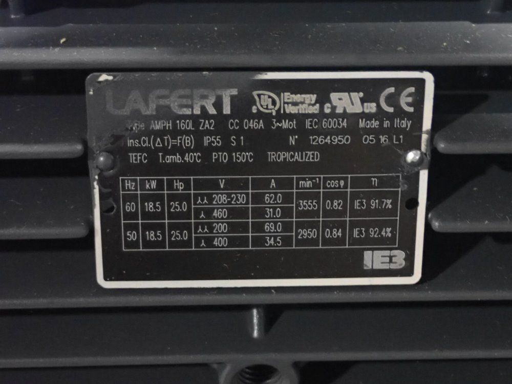 Lafert 25 Hp Vacuum Pump - Amph 160l Za2