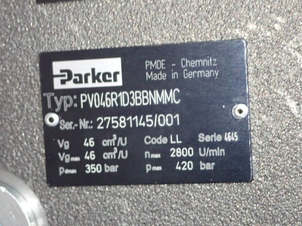 Parker Piston Pump - Pvo46r103bbnmmc