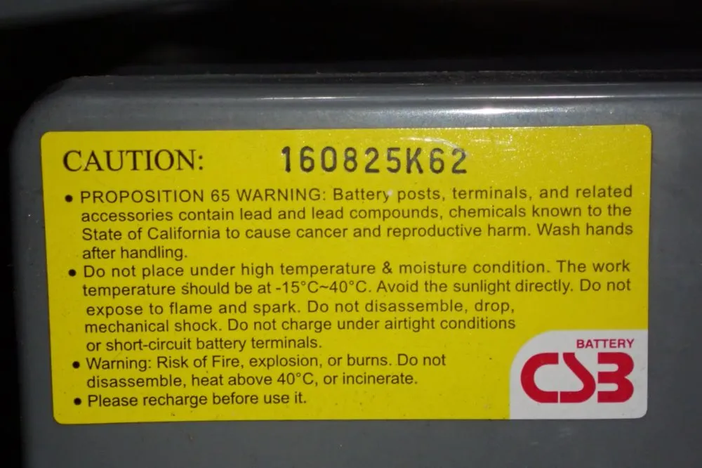 Csb 12v/33a Batteries - Hrl12330wfr