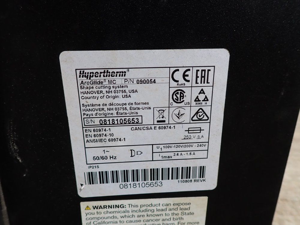 Controlled Automation 12' X 8' Table, 1200ipm, +-.007" Tolerance Cnc Plasma Cutting Table - Promax