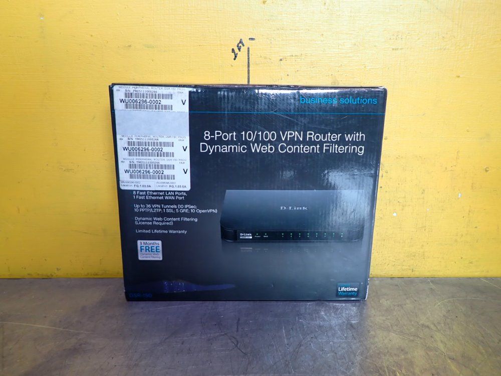 D-link Dsr-150 Vpn Router, - Dsr-150