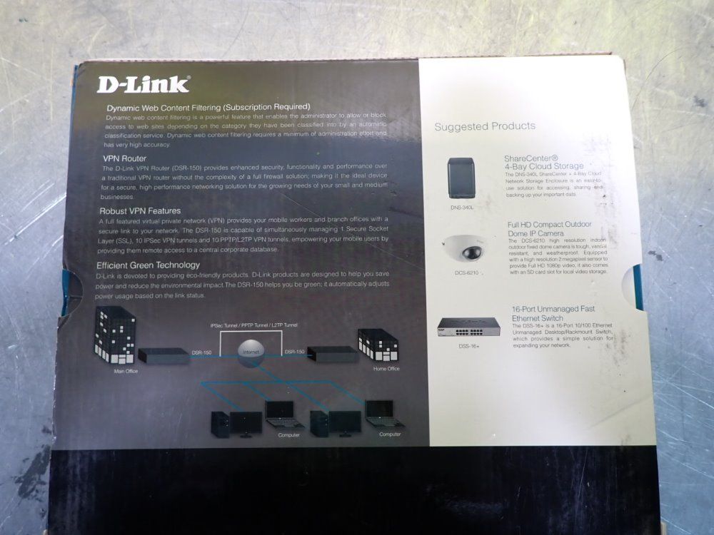 D-link Dsr-150 Vpn Router, - Dsr-150