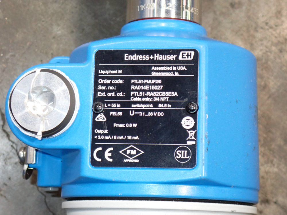 Endress & Hauser 55" Flow Switch - Ftl51-fmuf20