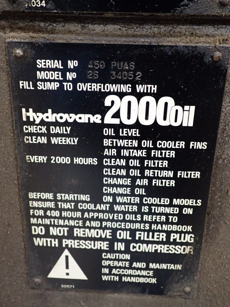 Hydrovane 75kw Air Compressor - 450