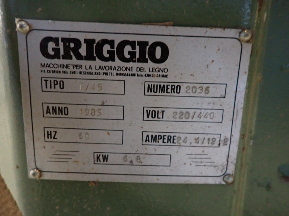 Griggio 24,4/12,2a Shaper - T-45