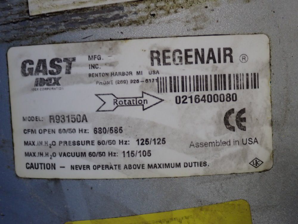 Gast 15 Hp Blower - Rp3150a