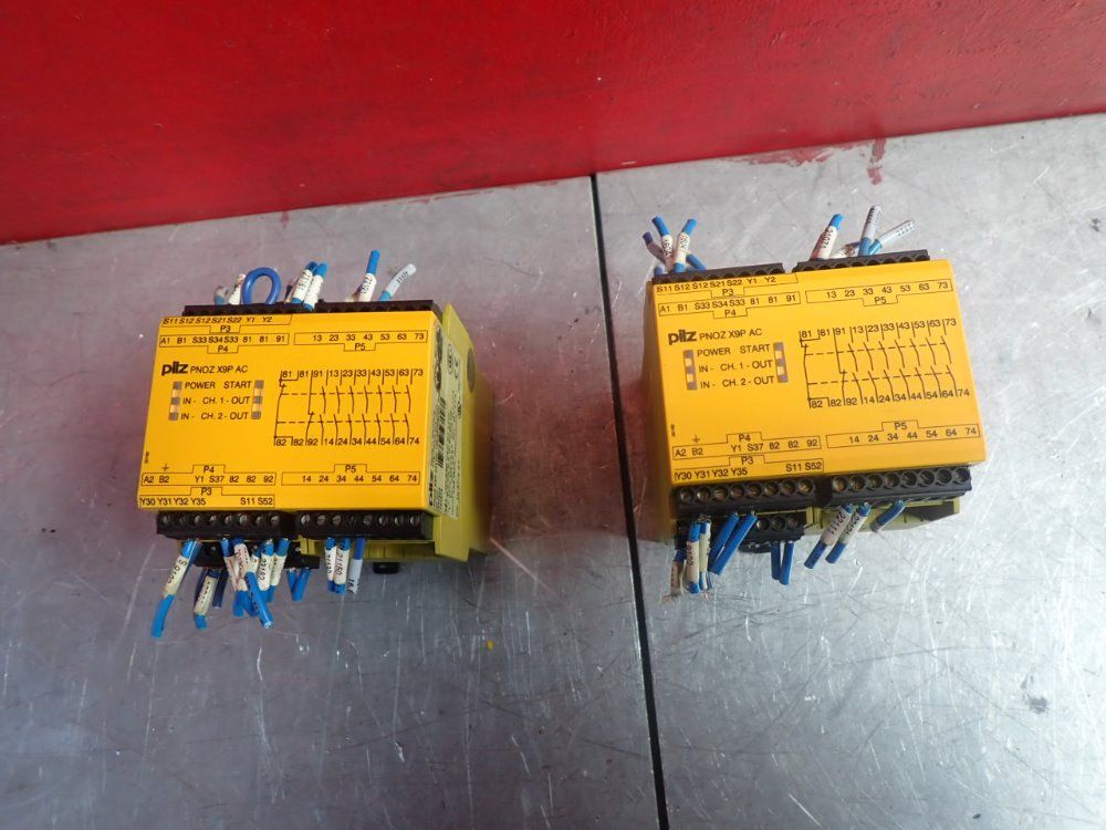 Pilz 2pcs Pilz Pnozx9pac Safety Relay - Pnozx9pac