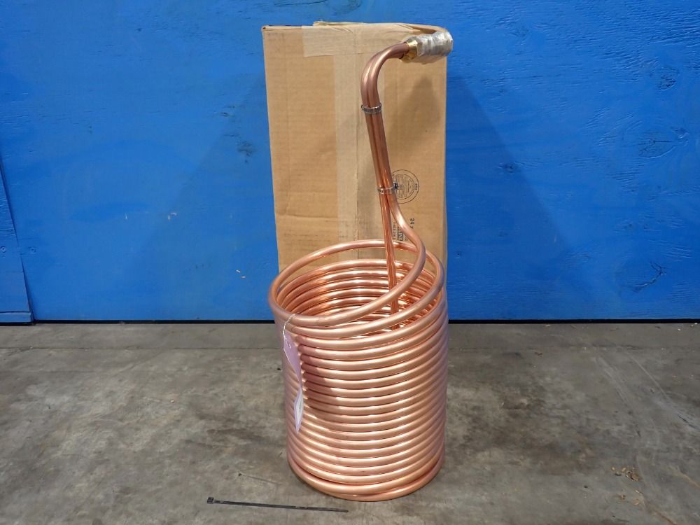 Used Copper Coil Immersion Wort Chiller HGR Industrial Surplus