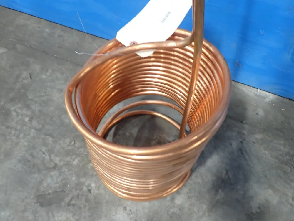 Used Copper Coil Immersion Wort Chiller HGR Industrial Surplus