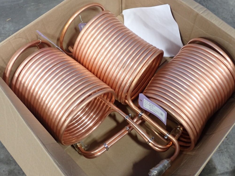 Used Copper Coil Immersion Wort Chiller HGR Industrial Surplus