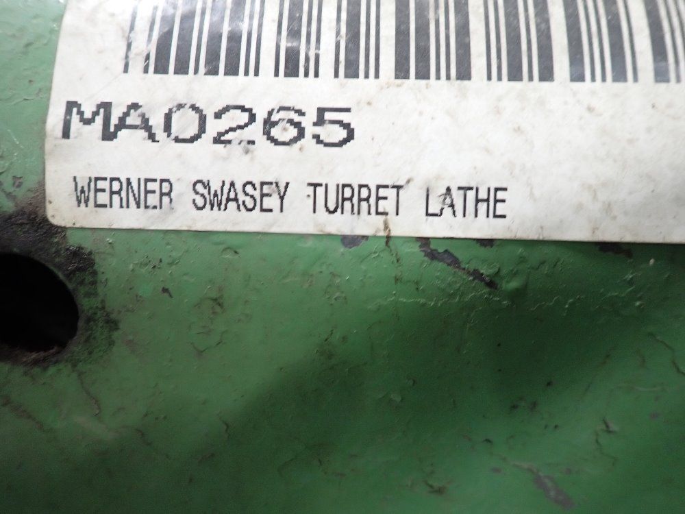 Warner  Swasey Turret Lathe