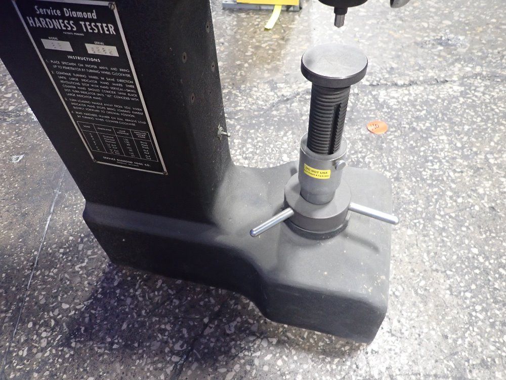 Used Service Diamond Hardness Tester HGR Industrial Surplus