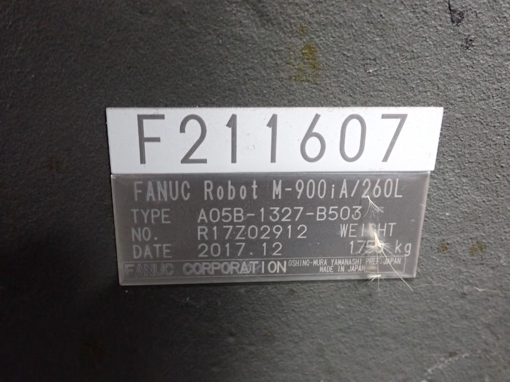 Fanuc 2017 Fanuc M900ia 260l Robot