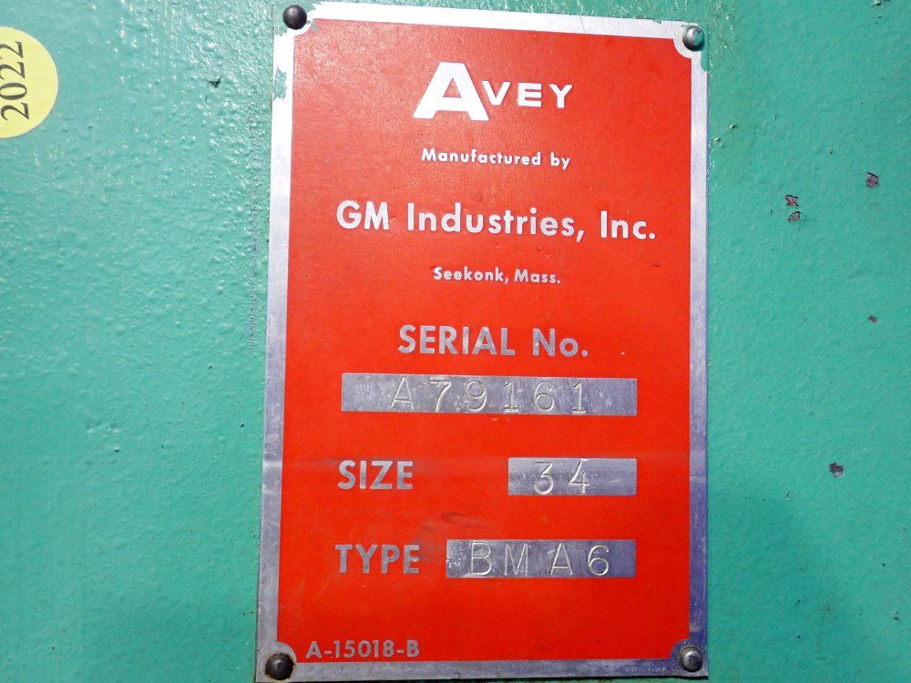 Used Avey Drill Press | HGR Industrial Surplus