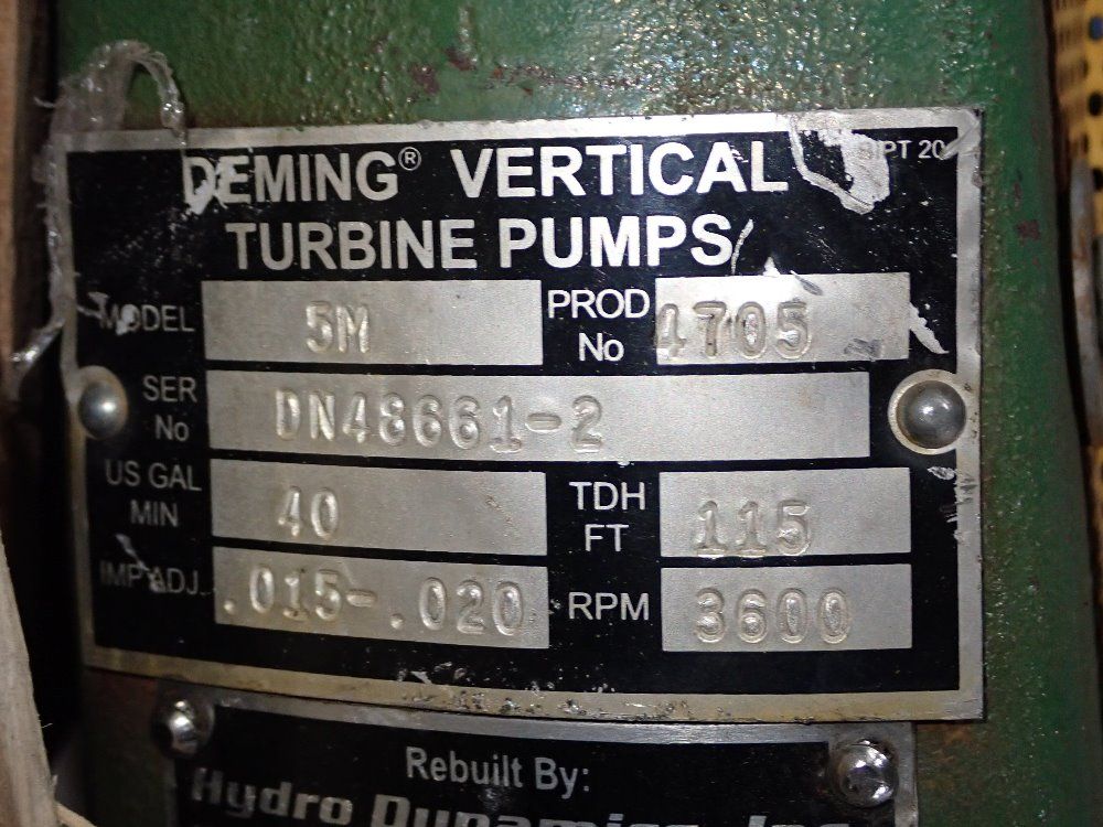 Deming Vertical Turbine Pump