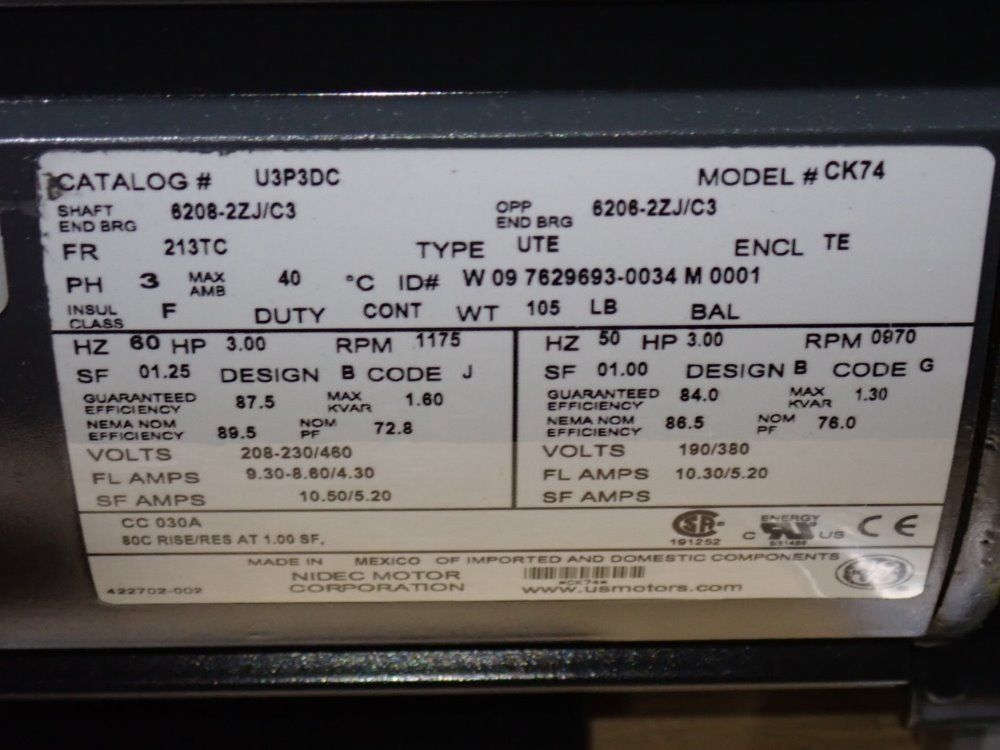 Nidec Motor Corporation Motor