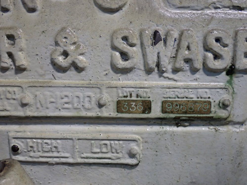 Warner  Swasey Warner  Swasey Nh200  No3 Turret Lathe