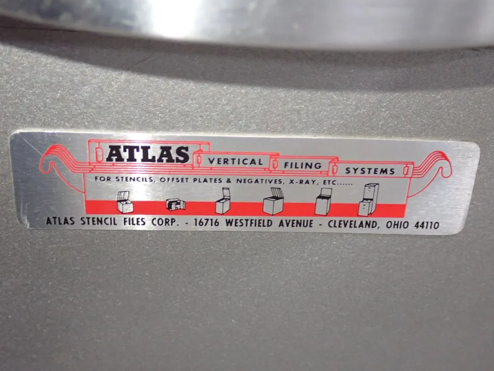 Atlas Rolling File Cabinet
