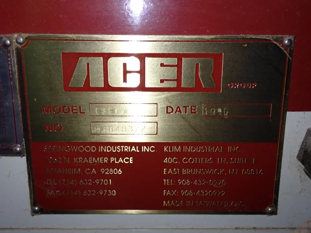 Acer Acer Dynamic 1340g Gap Bed Lathe