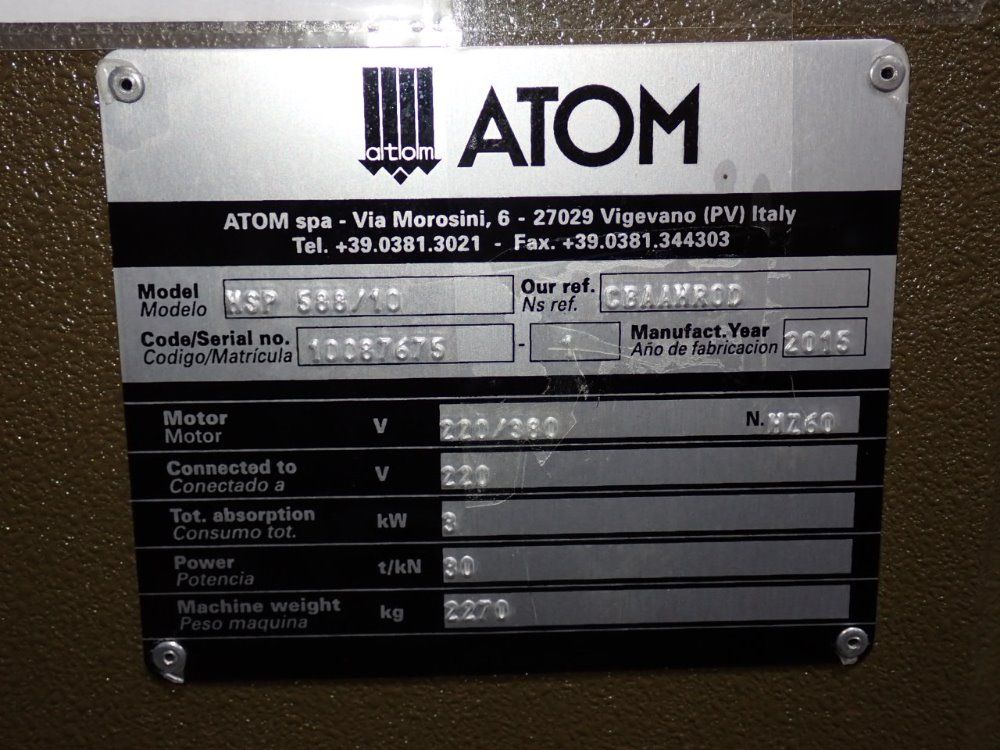 Atom Atom Hsp 58810 Traveling Head Press