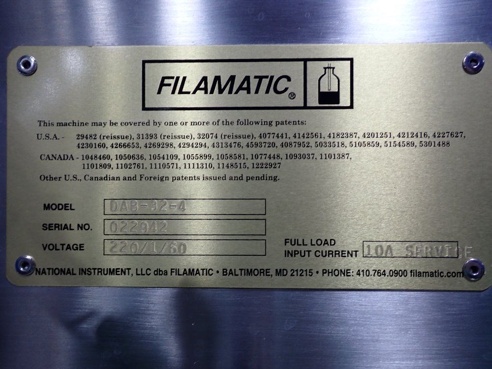 Filamatic Filamatic Filling Unit