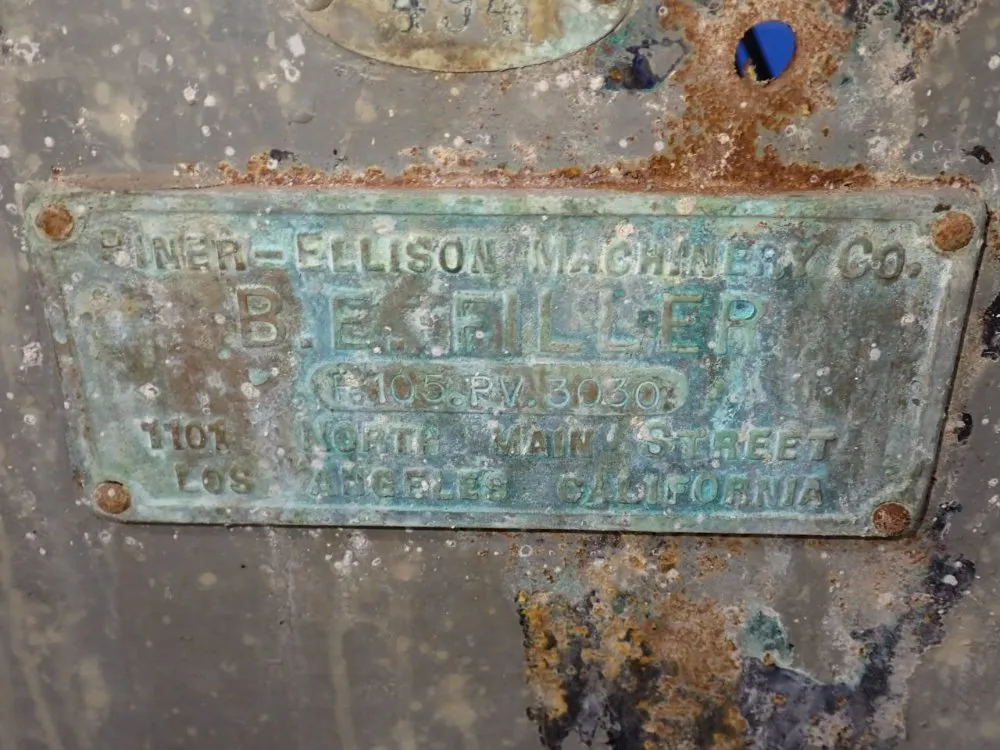 Biner-ellison Machinery 4 1/2"x135" Filler