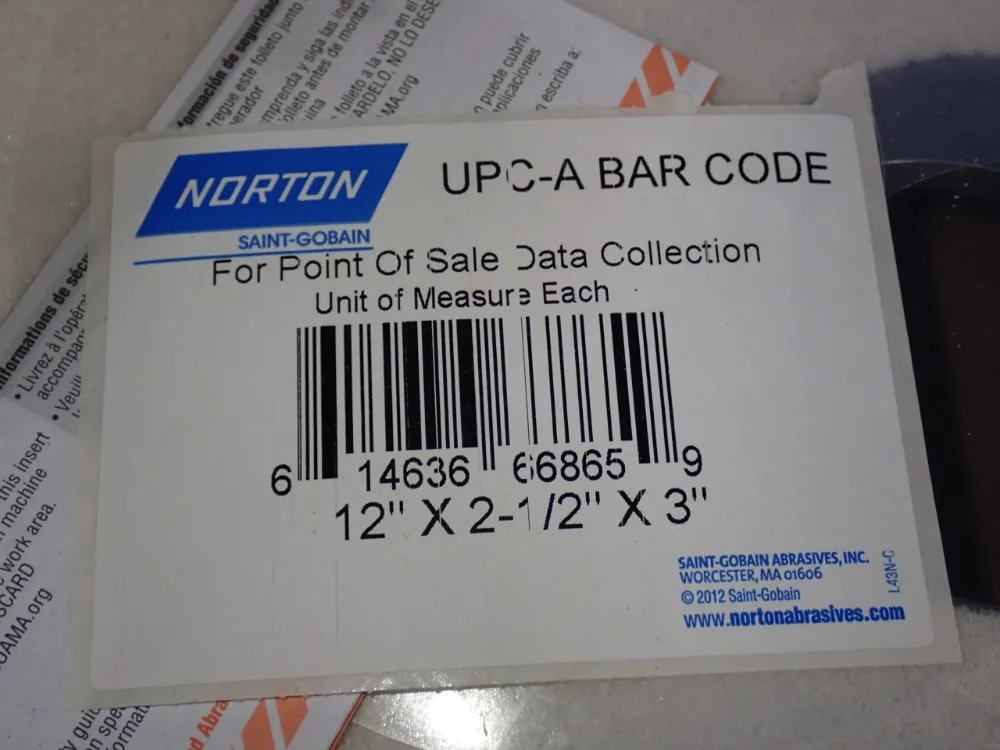 3" X 12" Abrasive Wheels