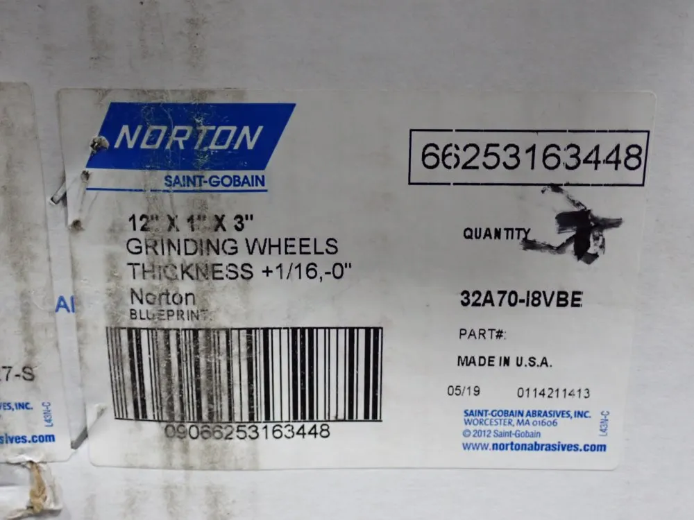 Norton 12" Abrasive Wheels